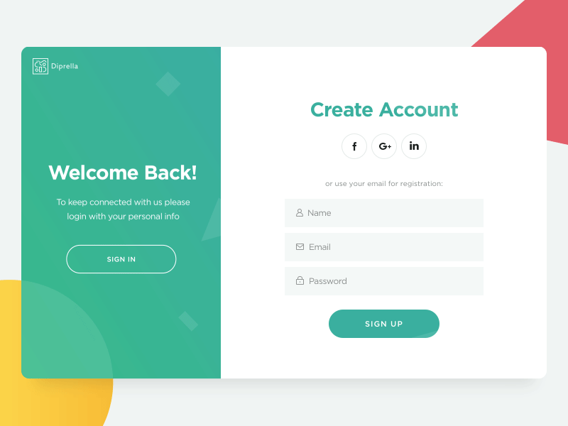 9 inspiring website login form pages