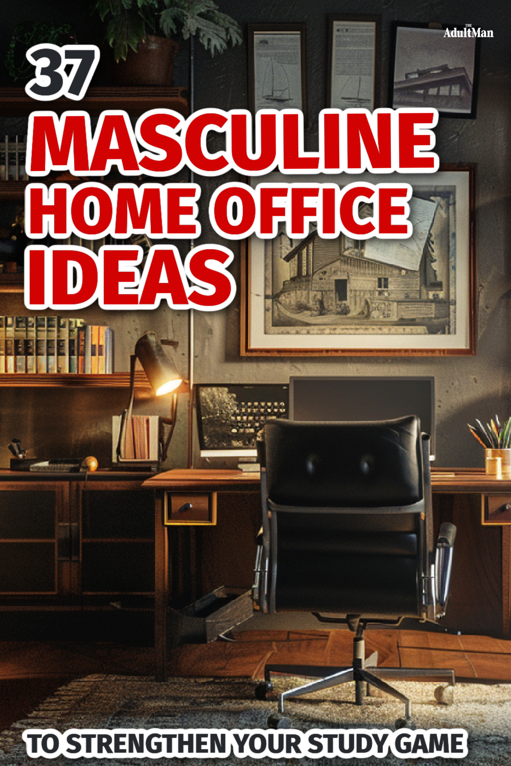 37 Masculine Home Office Ideas to Strengthen Your Study Game