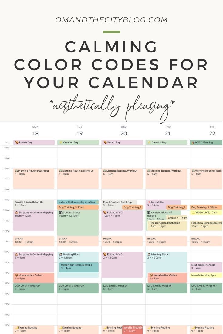 How I Organize My Calendar | Task Batching, Efficiency, Stressing Less — Om & The City
