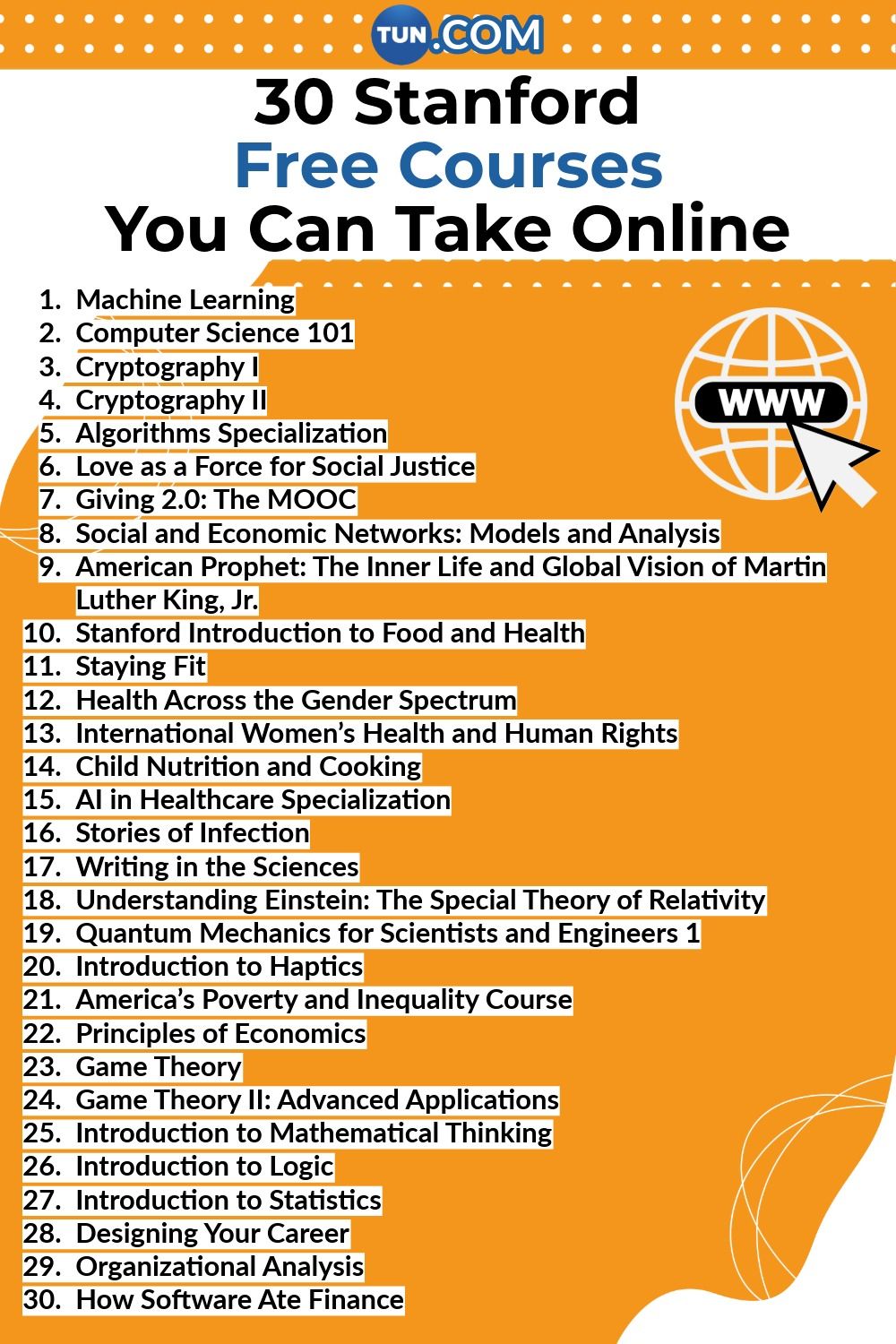 30 Stanford Free Courses You Can Take Online