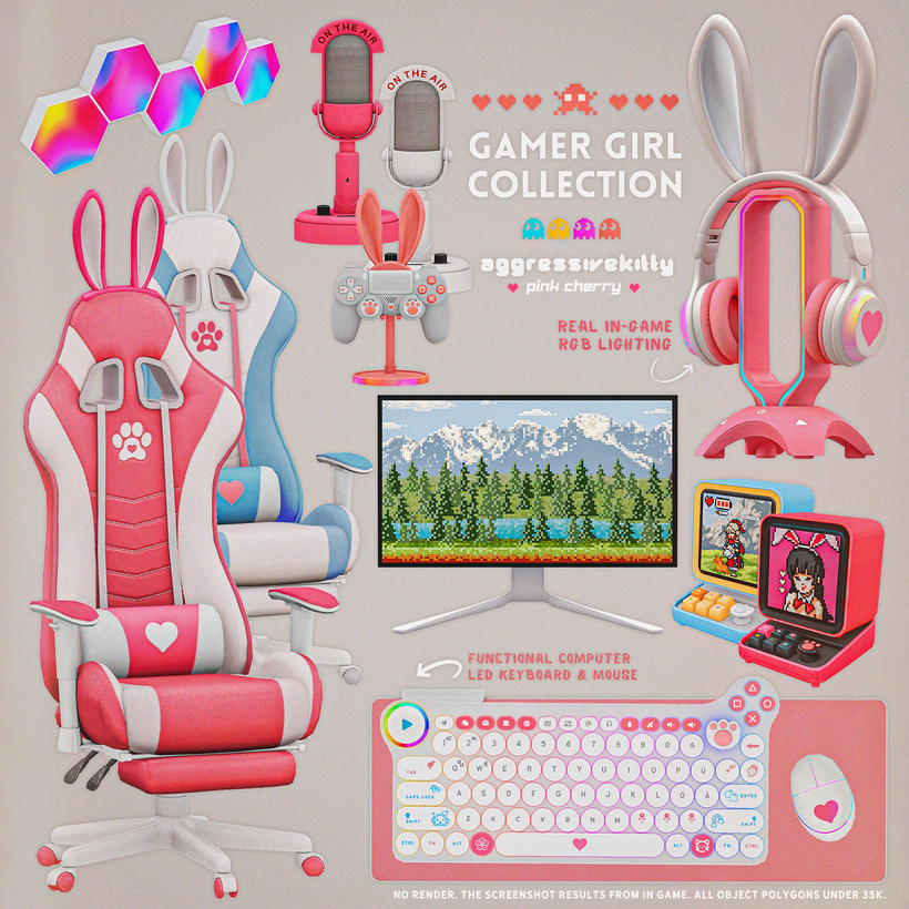 OCTOBER/SEPTEMBER 2022 GAMER GIRL COLLECTION (Patreon) | AggressiveKitty